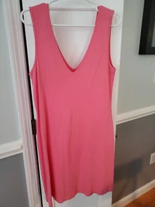 Victoria's Secret Moda International Salmon Pink Sleeveless Dress Size M - Picture 1 of 5