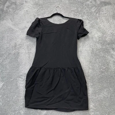 Gucci Dress Womens 44 Black Fit And Flare Mini Round Neck Short Sleeve Back Zip - Image 1 of 4