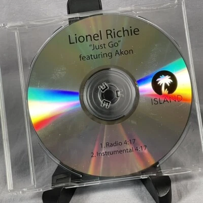 Lionel Richie Just Go Featuring Akon Promo CDr Single Radio Instrumental 2009 - Image 1 of 4