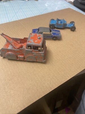 3 coches de juguete diecast usados vintage hechos en Estados Unidos - 2 Midgetoy/1 Tootsietoy. BONITO LOTE-MIRA Foto 1 de 4