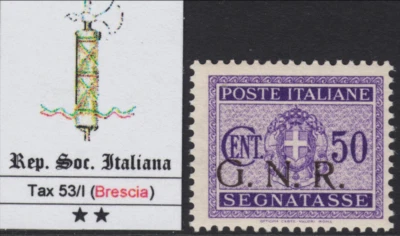 ITALIA RSI (Representante Social) Impuesto 53/I cv 240$ MNH** Certificado FERRARIO + R+ del vendedor Foto 1 de 4