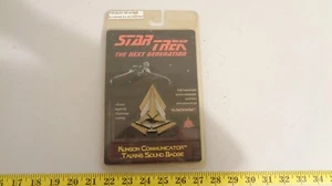 Star Trek TNG Pin Klingonischer Kommunikator sprechendes Soundabzeichen IPI 1996 moc - Bild 1 von 4