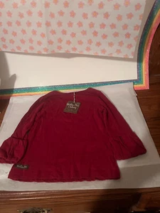Girls Matilda Jane Honor Roll puffer tee Top Rumba Red size 4 NWT - Picture 1 of 4