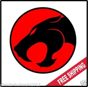 Calcomanía con logotipo de pared de vinilo Thundercats años 80 nostalgia dibujos animados - Imagen 1 de 1