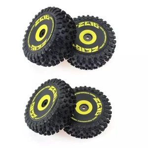 4Pcs Front and Rear Wheel Tire Tyre for Wltoys 144001 144010 124016 124017 RC - Foto 1 di 3
