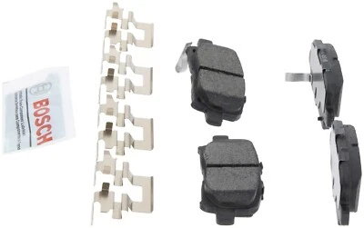 Pastillas de freno traseras Bosch azul cerámica con herrajes para Honda Pilot 2003-2008 Foto 1 de 4