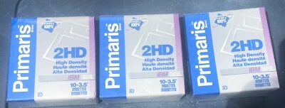Primaris 2HD 3.5" Floppy Discs - Box of 10 - New and Sealed 3 Boxes - Imagem 1 de 4