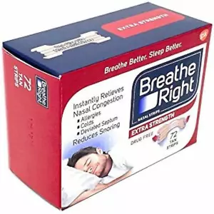Breathe Right extra Nasenstreifen, 72 Stück, 3er-Pack - Bild 1 von 1
