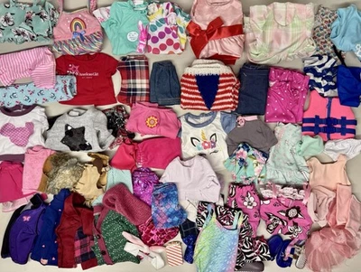 Huge American Girl OG Mixed 18” Doll Clothing Outfit Shoes Dresses PJs Shirt Lot - Image 1 of 4