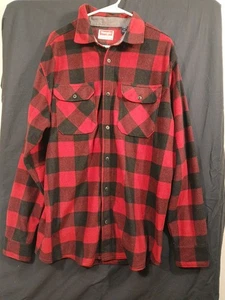 Wrangler Hemd Herren L rot Buffalo Karo kariert dick Flanell Gorpcore Outdoor - Bild 1 von 7