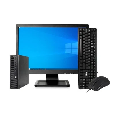 HP ELITE FULL SET i7 PC UP TO 16GB WITH HD MONITOR WIFI SSD/HDD WIN 11 PRO - Image 1 of 4