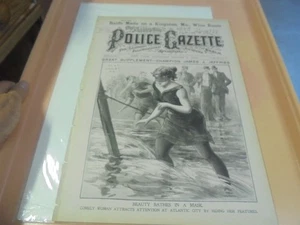 Vintage August 5, 1899 The National Police Gazette magazine - Picture 1 of 12