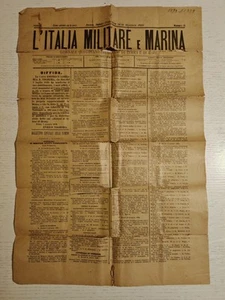 L'Italia Militare e Marina giornale delle armi 1899 nomine Regio Esercito n. II - Foto 1 di 6