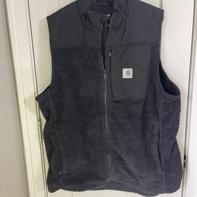 Carhartt Yukon Extremes Fleece Wind Fighter Vest Mens Size Lg Tall #104515-NO4 - Image 1 of 4