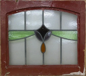 RESUMEN VITRAL CON PLOMO INGLÉS ANTIGUO TAMAÑO MEDIANO 23.25" X 20.25" - Imagen 1 de 3