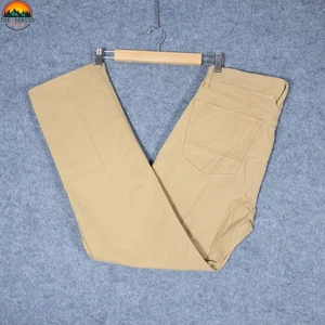 Orvis Straight Leg Jeans Tan Cotton Blend 5-Pocket Preppy Cabincore Men's 32x30 - Picture 1 of 15