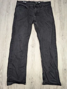 Volcom Solver Modern Straight Men's Denim Jeans W36 Washed Charcoal Black - Picture 1 of 7
