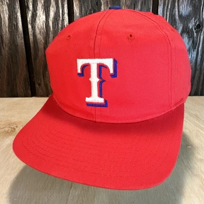 Gorra de béisbol vintage de los Texas Rangers gorra Snapback años 90 gemelos empresa MLB roja Foto 1 de 4