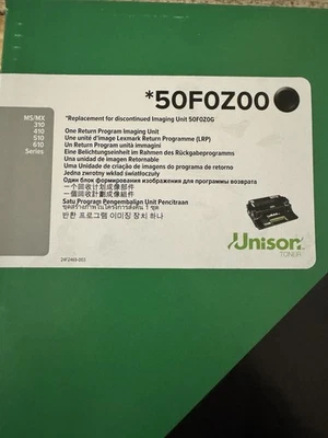 Genuine Lexmark 50F0Z00 *50F0Z00 replacement for 50F0Z0G imaging unit - Image 1 of 4