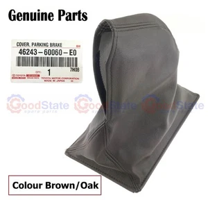 Genuine LandCruiser 78 76 75 Series VDJ HZJ FZJ Brown Handbrake Lever Boot Cover - Picture 1 of 16