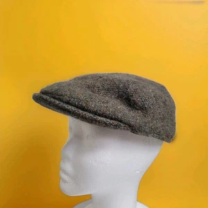 Vintage Hanna Hats of Donegal – Pure New Wool Newsboy Cap XL Made in Ireland - Picture 1 of 17