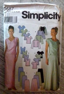 Halter Top Skirt Evening Event Simplicity Sewing Pattern 4990 Size 6 8 10 12 CUT - Picture 1 of 2