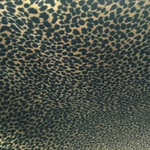 Leopard fabric, brown/black. Medium weight. - Picture 1 of 2