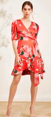 Cooperative 超长花卉印花连衣裙 蓝色, 橙色 尺寸:0 — 第 1/4 张图片