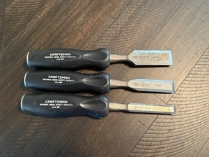 Craftsman WF 3Pc Wood Chisel Set 1/2", 1", 3/4” 36851 36852 36853 - Picture 1 of 7