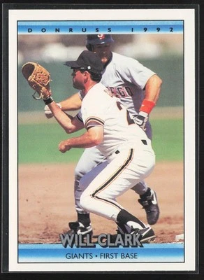 1992 Donruss Will Clark #214 San Francisco Giants - Image 1 of 2