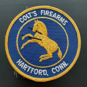 Vintage Colt's Firearms Harford Connecticut Gun Patch - Picture 1 of 3