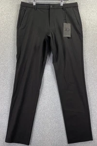 7 Diamonds Infinity Chino Pants Men 34x32 Black Stretch Career Versatile Comfort - Picture 1 of 14
