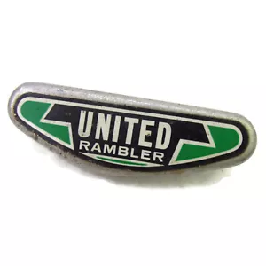 Vintage United Rambler Golf Caddy Metall Emblem Abzeichen Namensschild - Bild 1 von 6
