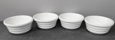 Set of 4 Ceramic White Ovenproof individual Souffle Vegetable Lasagne Dishes