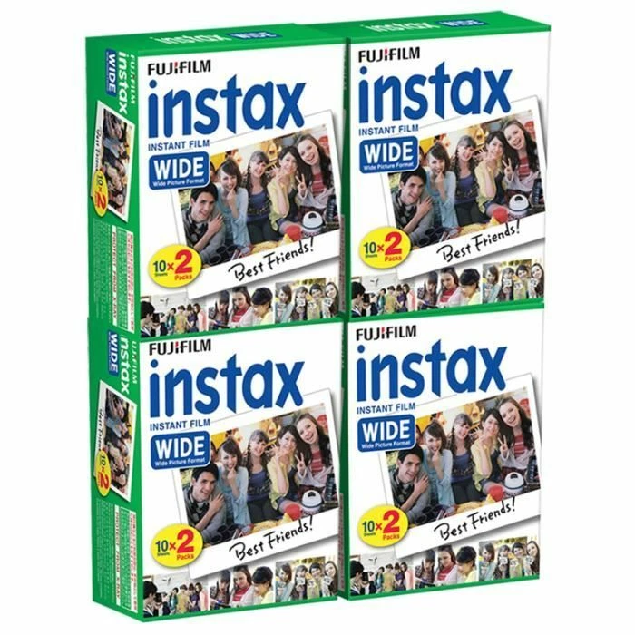 FUJIFILM FUJI INSTAX WIDE FILM 5 PACCHI DA 20 FOTO , TOT. 100 FOTO SCAD. 2027