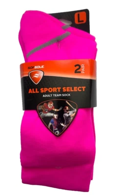 Suela de sofá, OTC, calcetines All Sport Select, rosa paquete de 2 tallas: para hombre 10-12,5 Foto 1 de 3