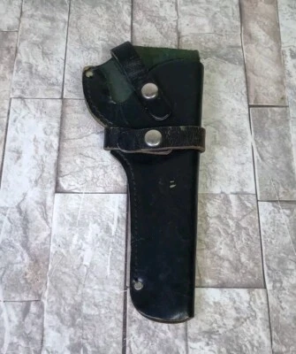 VINTAGE EIG BRAND Western Style WS-L6 Black LEATHER HOLSTER  RH - Image 1 of 4