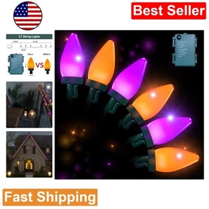 Halloween Lights: Battery Operated Color Change - 8 Modes - 29.5 Ft 60 LEDs - Picture 1 of 9