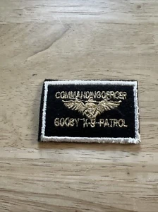 Parche de patrulla vintage oficial al mando gooby K-9 - Imagen 1 de 8
