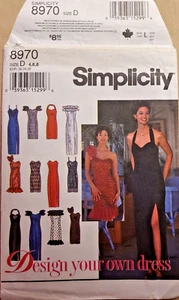 VESTIDO SIMPLICITY 8970 MISSES'/MISS PEQUEÑO EN DOS LONGITUDES TALLA 4-8 - Imagen 1 de 3