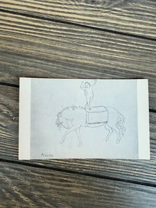 Vintage Pablo Picasso Postkarte "Zirkusreiter" 1905 Baltimore Museum of Art 4x6 I - Bild 1 von 7