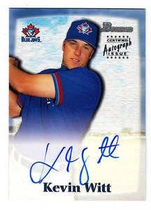 2000 Bowman Autographs #KJW Kevin Witt Toronto Blue Jays BV$6 Auto Autograph - Picture 1 of 1