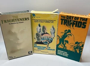 Horror Movie VHS Lot 3 Movies The Day Of The Triffids , Frighteners Vtg. Horror - Imagen 1 de 5
