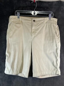 Orvis Casual Flat Front Small Pocket Chino Golf Shorts Beige Size 16 (36 x 11) - Picture 1 of 24