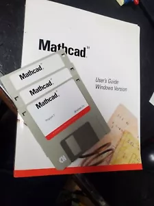 Vintage 1992 Mathsoft Mathcad Windows 3.1 Version PC Software 3,5" Disketten - Bild 1 von 13
