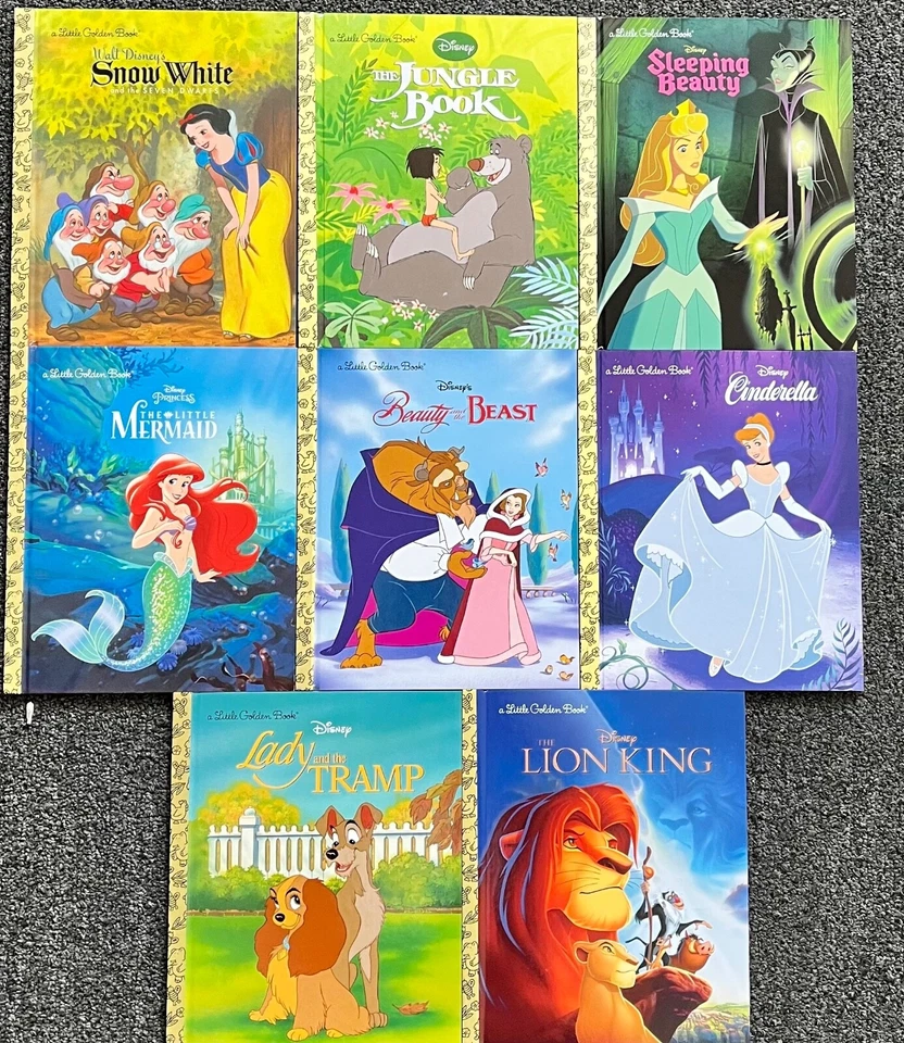 Disney Classic Little Golden Book Library 8 book set