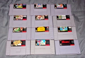 Lot of 12 SNES Games - Picture 1 of 7