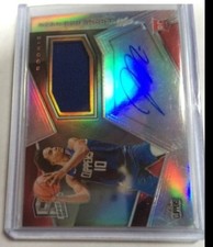 Autograph Jersey Patch Numbered Basketball Rookie Card