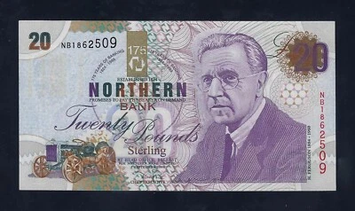 Ireland Northern 20 Pounds 1999 P-20 UNC NOTE COMMEMORATIVE ISSUE 175 YEARS - Image 1 of 2