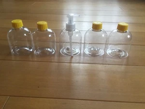 5 X 300ml PET Kunststoff Flasche transparent mit Verschluss - Bild 1 von 3